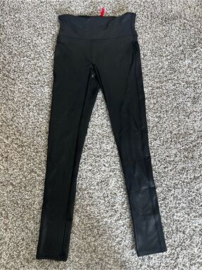 SPANX Black High-Waist Shaping Leggings Sz SP